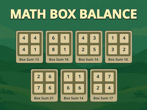 Math Box Balance Game Image Math Box Balance Game